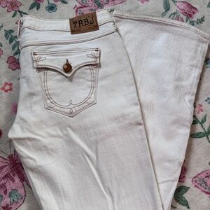 True Religion Becky White denim jeans